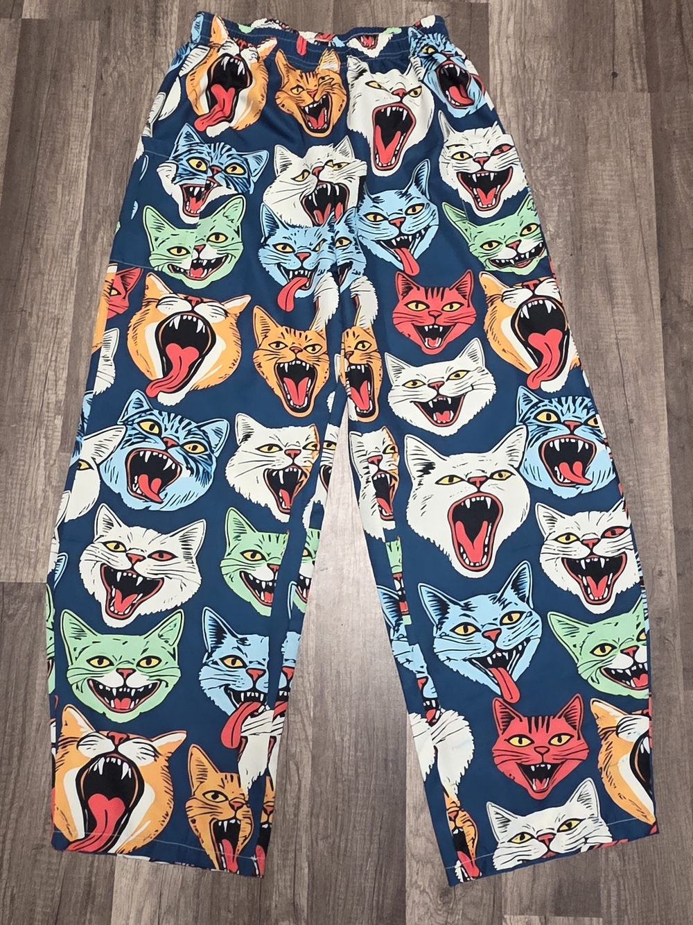 cat print large pants #Halloween #loungewear